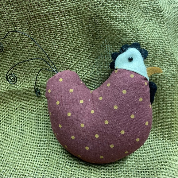 Primitive 4 piece Home Accents: includes: Homespun Crow, Hen, Star Orn, Star Box - Picture 4 of 9